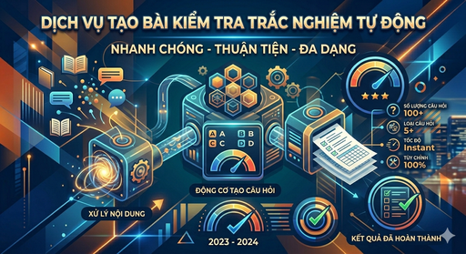 Dịch vụ tạo bài kiểm tra trắc nghiệm